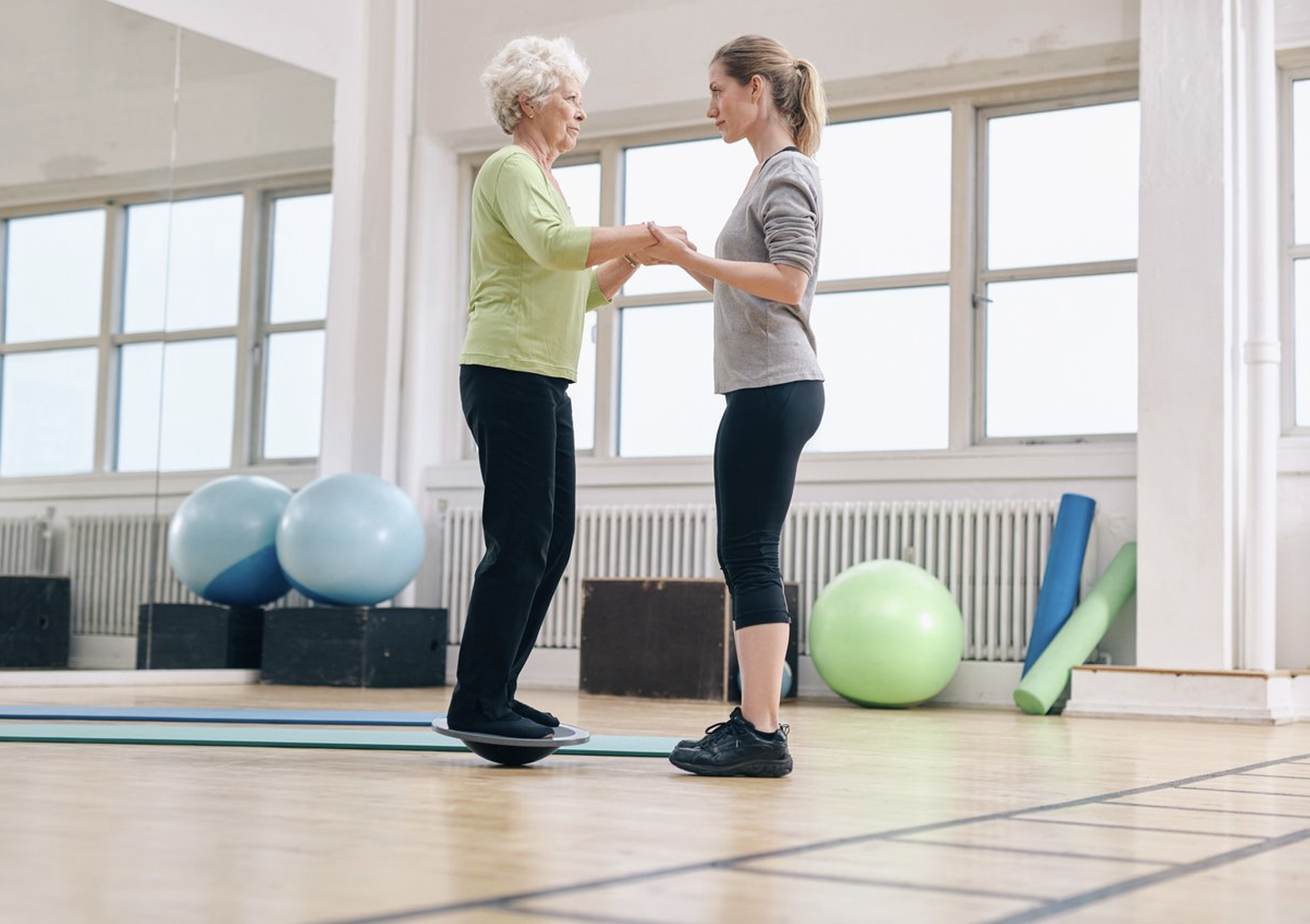 Physical therapy can help with balance 