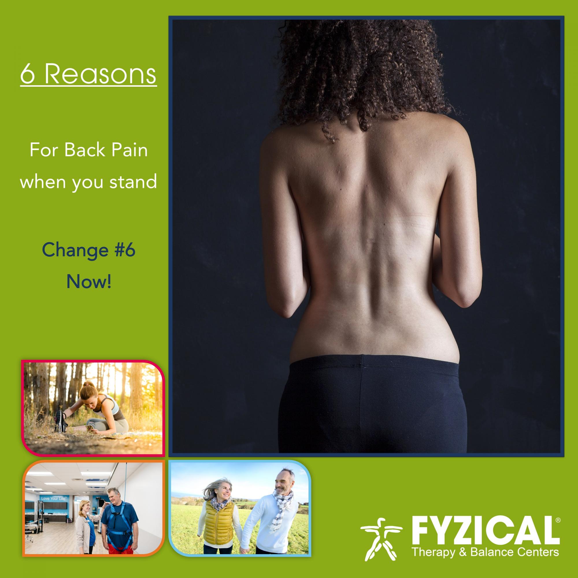 6 Reasons for Back Pain when you stand