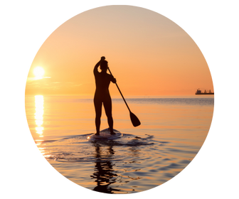 How to build a strong core example - Paddleboarding