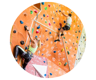 How to build a strong core example - Indoor climbing